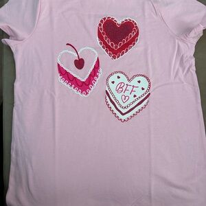 Cat & Jack Pink Heart BFF Tee